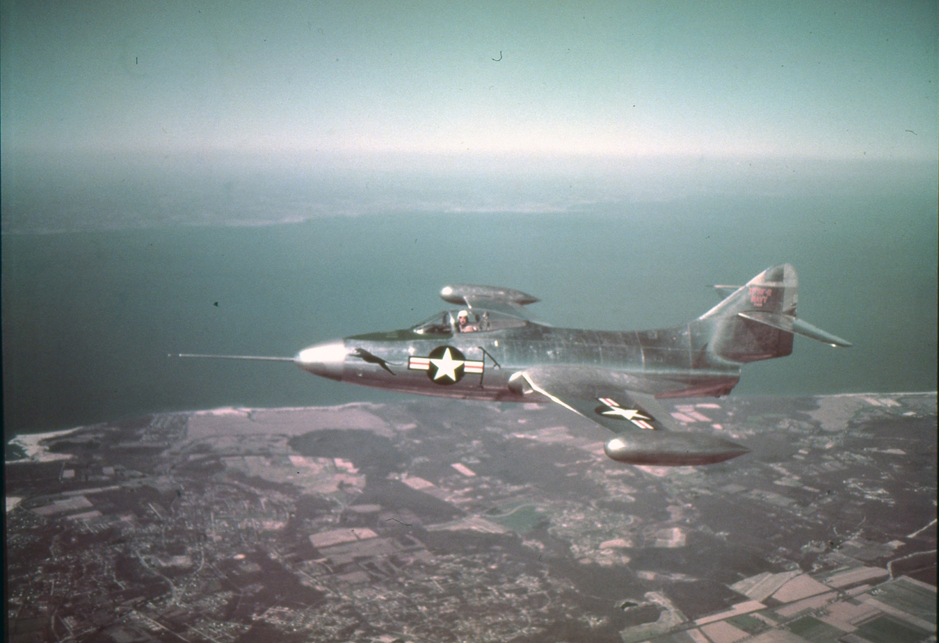 XF9F-2 in Flight