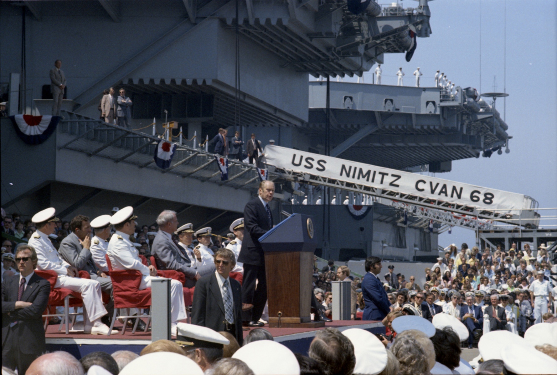 USS Nimitz (CVAN 68) Commissioning